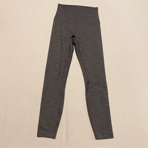 Lululemon Align Pant II Heathered Herringbone Heathered Black White Size 4